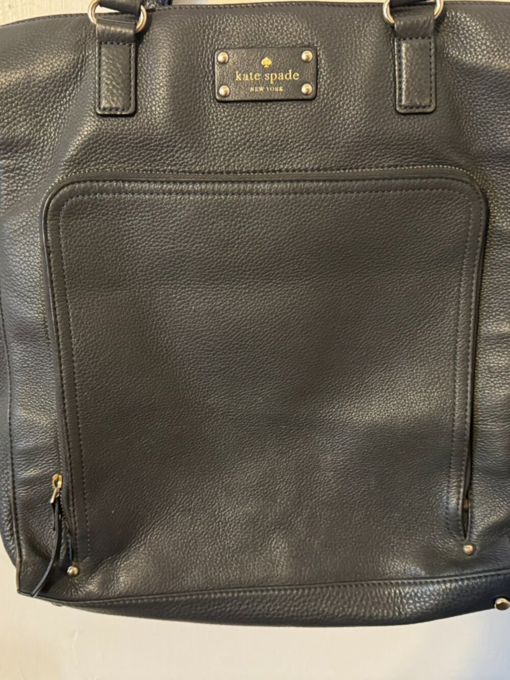 Dark Gray Kate Spade Satchel/Tote Style Purse - Picture 4 of 9